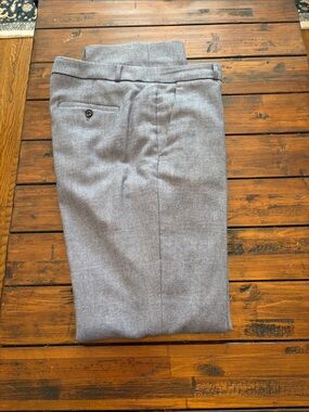 Banana Republic wool Logan Trousers  Long Length blue/grey Women's Trousers